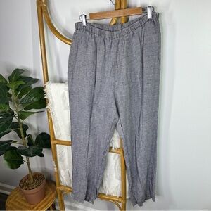 Flax Purple Linen Pull On Pants sz M
